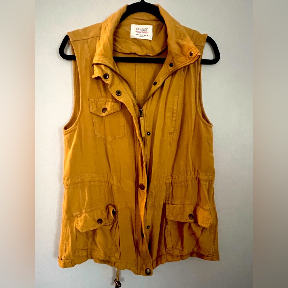Autumn Yellow Utility Vest, Large
